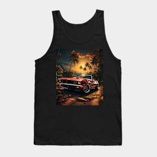 Retro Synthwave Aesthetic - Outrun Synth Nerd 80s Tank Top